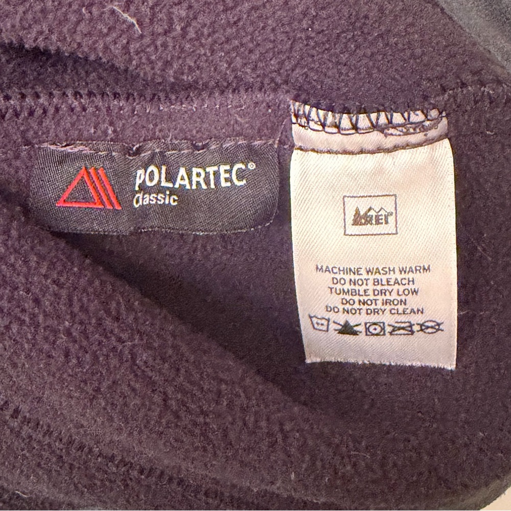 REI Vest Womens 1X‎ Polartec Sleeveless Full Zip Fleece Black - Picture 6 of 6
